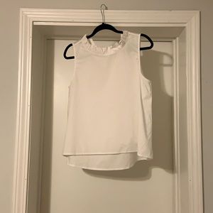 HD In Paris Poplin Blouse with Ruffle Detail